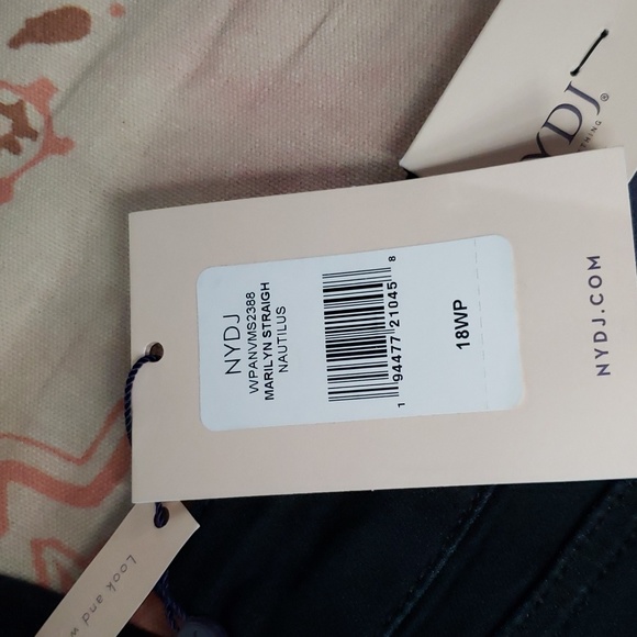 NYDJ Marilyn Straight 18WP Cool Embrace LiftXTuck Nautilus - Picture 15 of 16